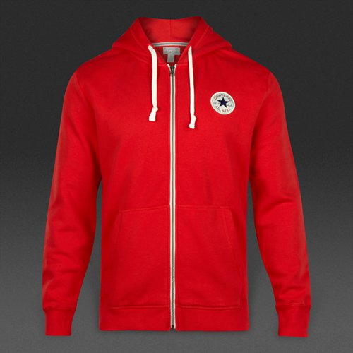 Converse Core Full Zip Hoodie Casino Red for Men
